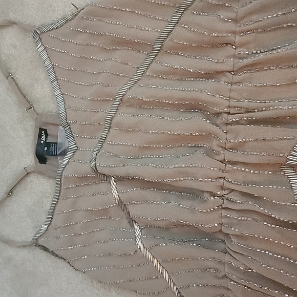 NWT Bloomingdales Aqua Taupe Dress Size Womans small - Picture 4 of 9